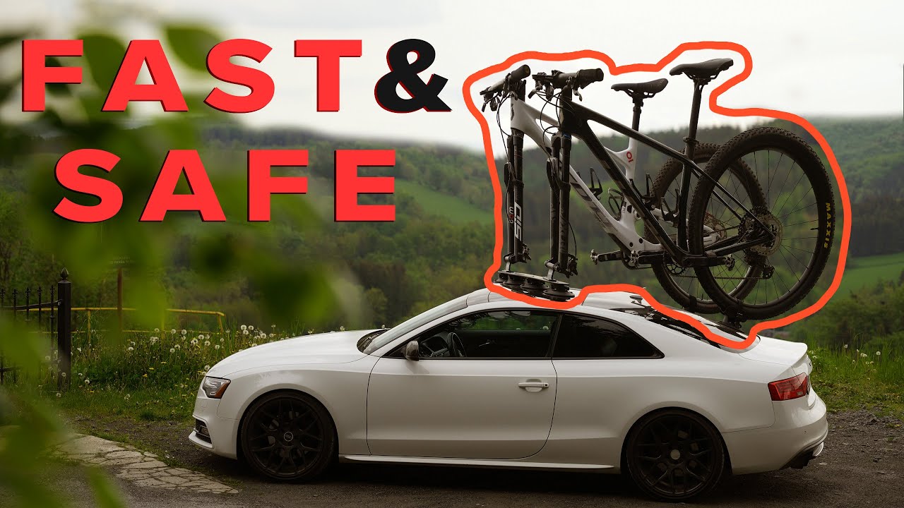 Rassine Suction Cups Roof Rack for 2 Bikes Travel