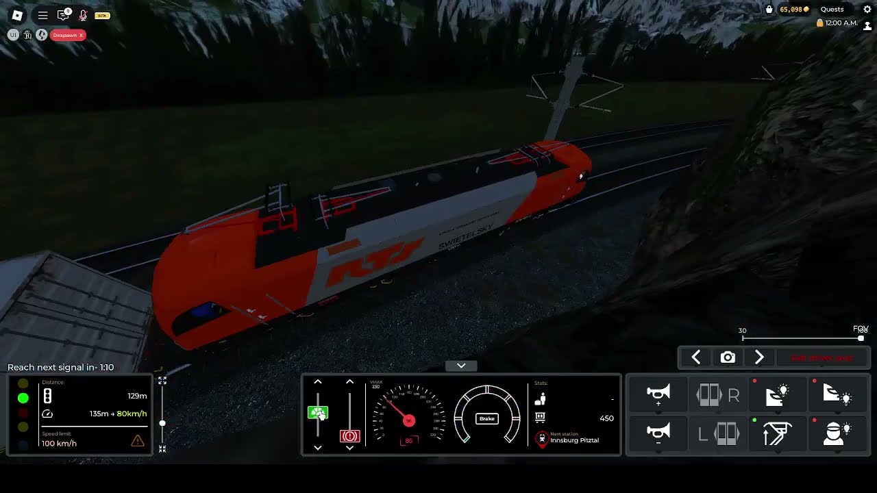 Driving Freight Train with ÖBB Class 1216 (Taurus) in Train Sim (Roblox) | Time Lapse Video - 