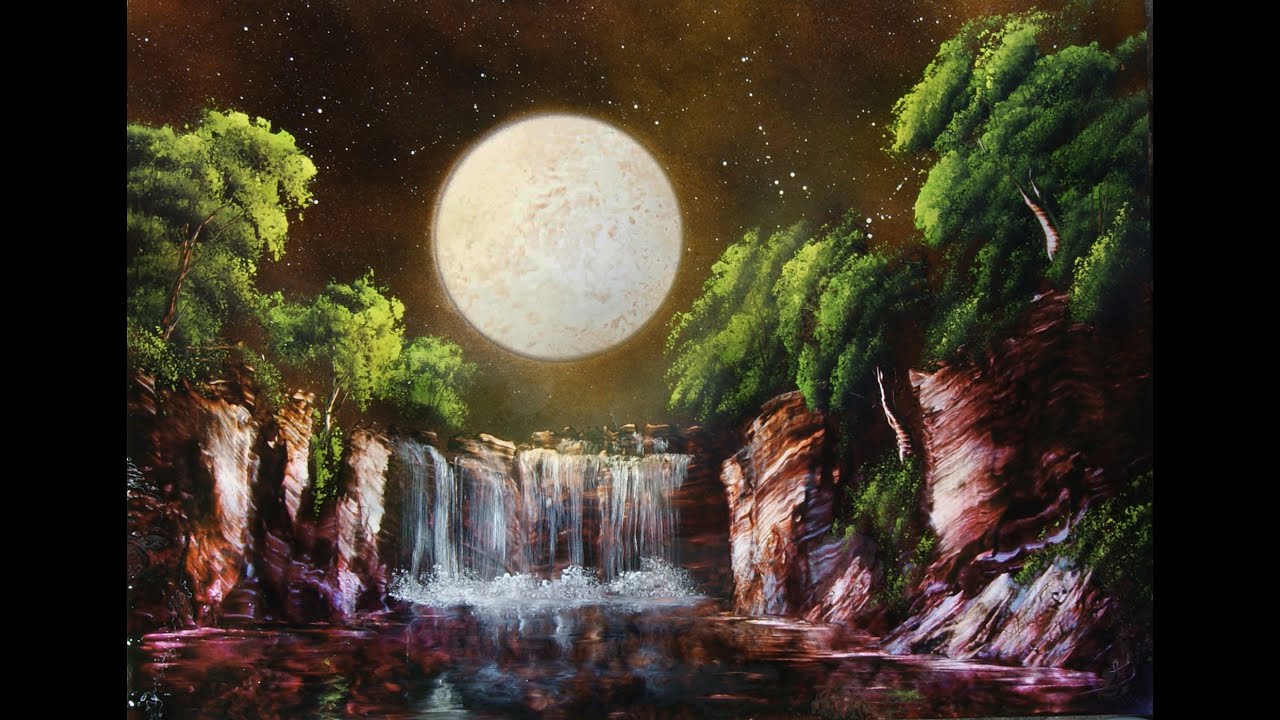 Spray paint art. Картина баллончиками.
