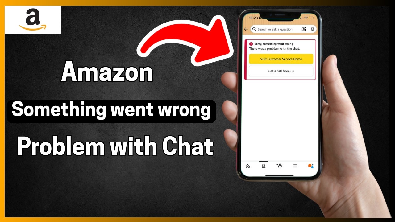 Исправление Amazon: Извините, произошла ошибка. Возникла проблема с чатом.