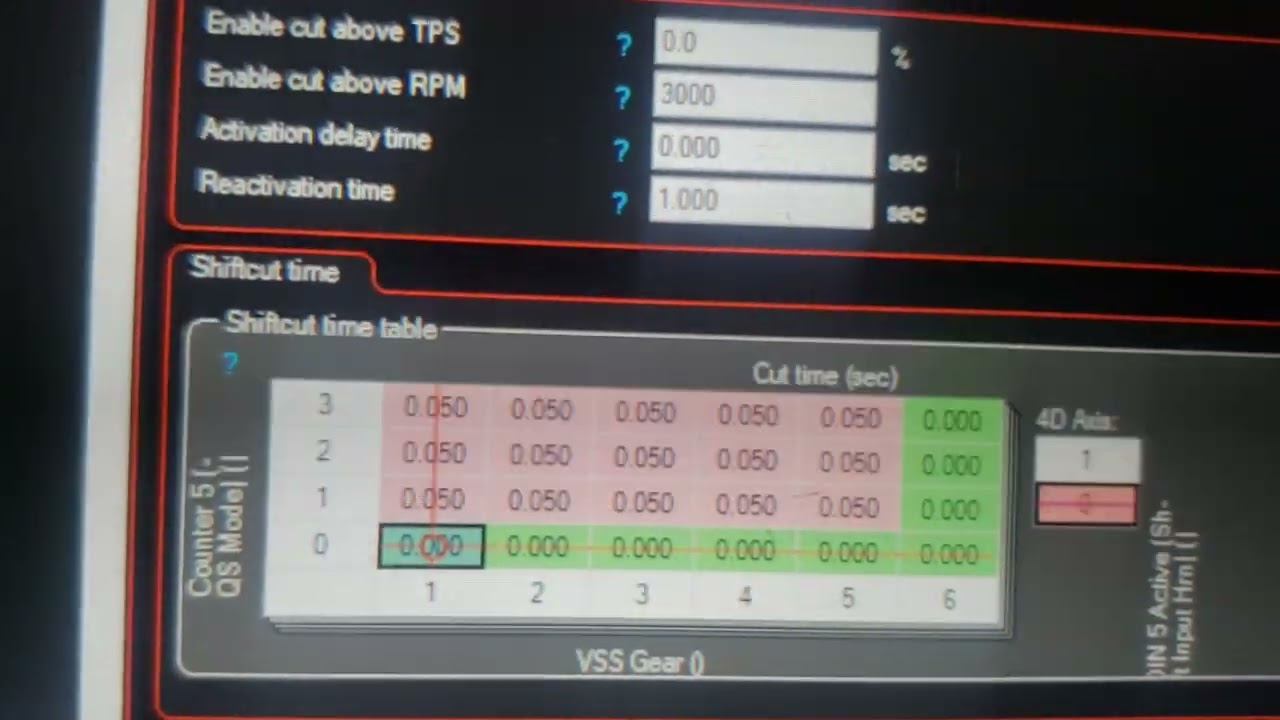 Gen3 Hayabusa MaxxECU air shift, auto shift, quick shift settings