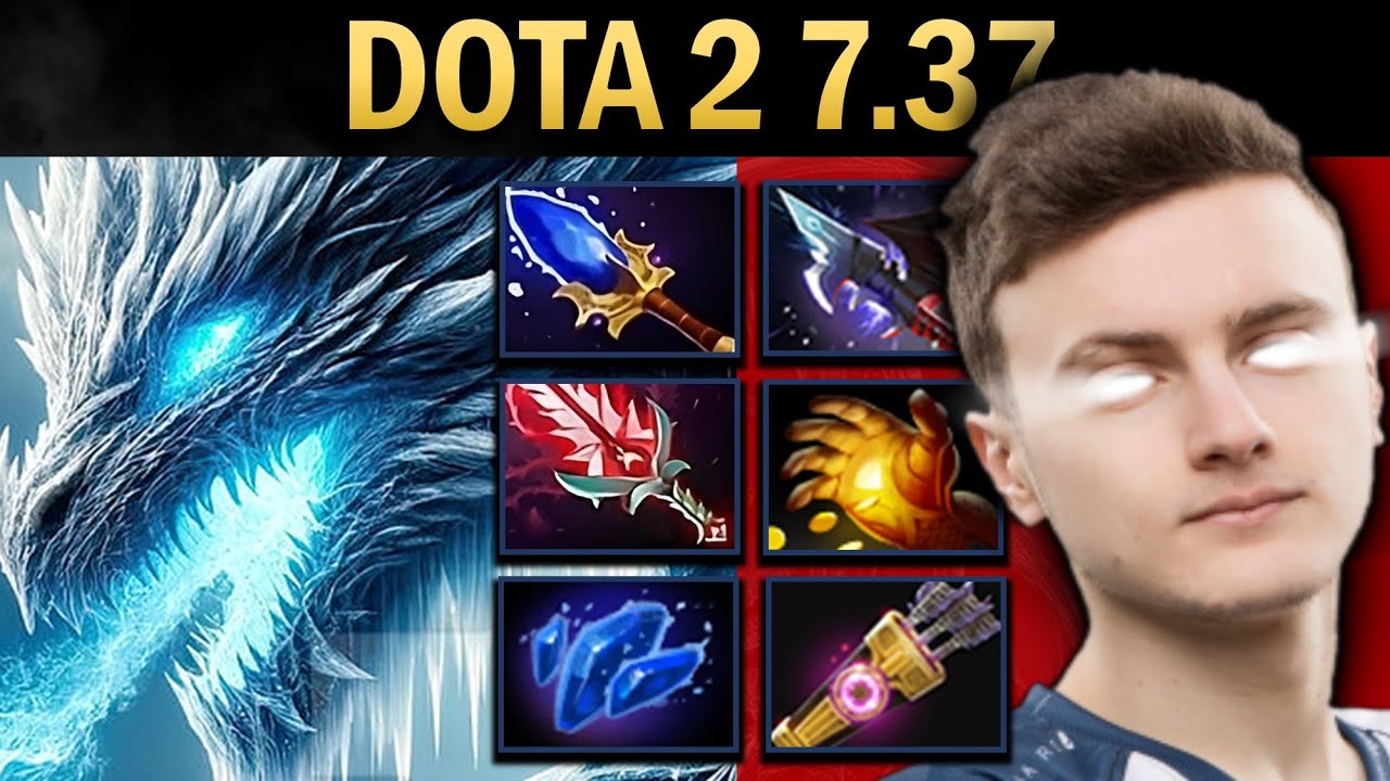 Winter Wyvern Gameplay Miracle with Midas and Bloodthorn - Dota 7.37