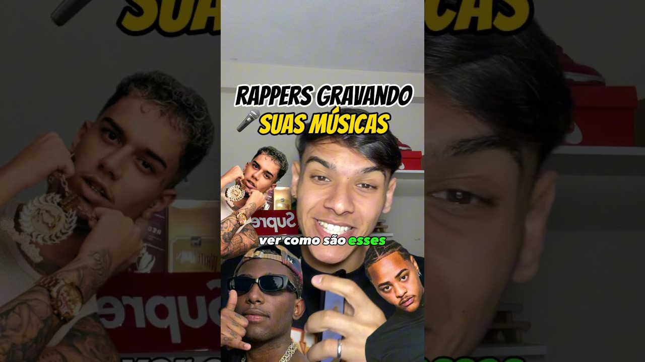 Rappers gravando suas musicas #trap