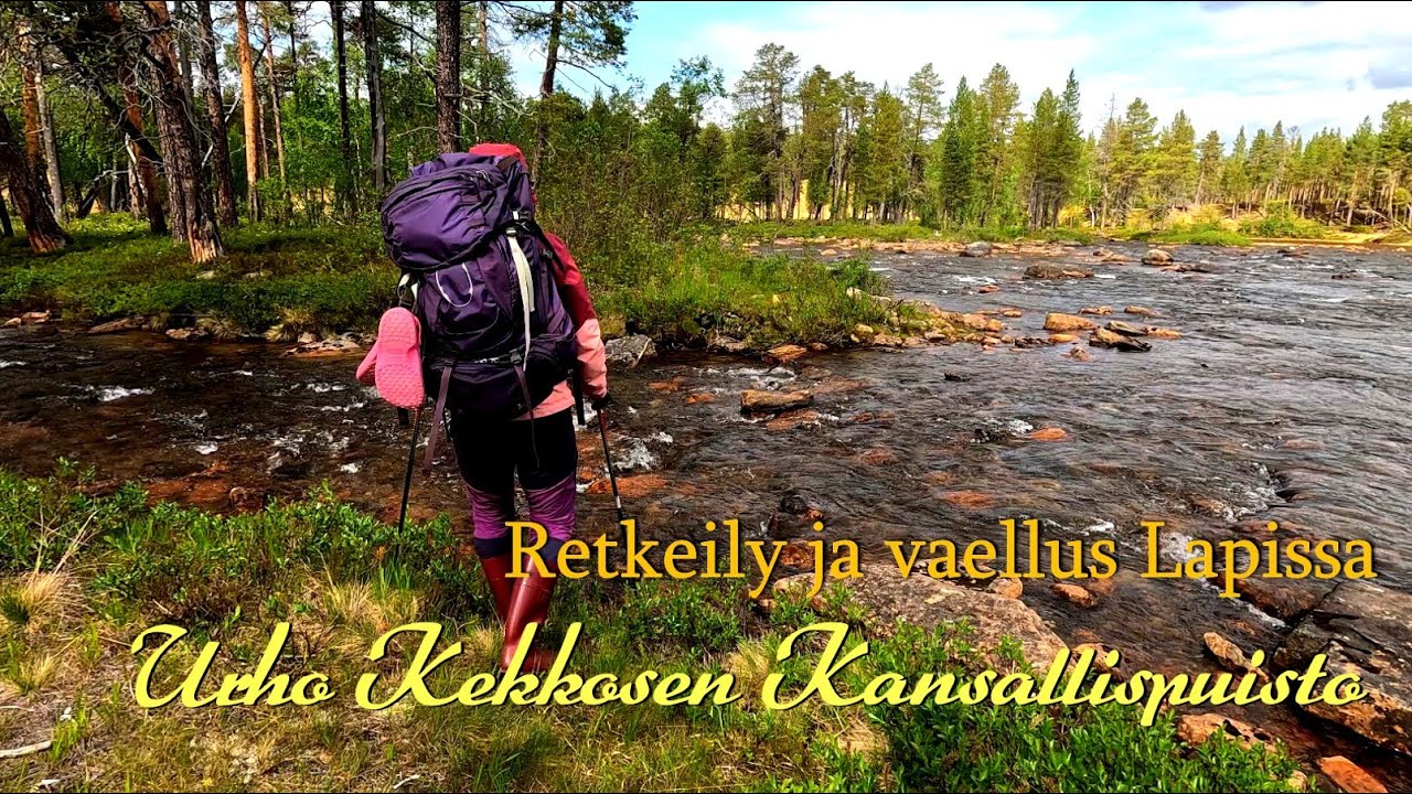 Urho Kekkosen Kansallispuisto. Retkeily lapissa, Muorravaarakanjoki, lapin er&auml;maa.