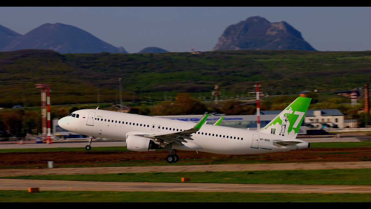 S7 НОВАЯ АРТ ЛИВРЕЯ ПЕРВЫЙ РЕЙС VP-BOG 4K VIDEO