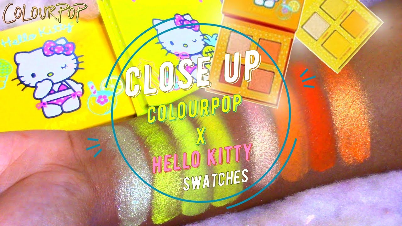 Colourpop x Hello Kitty l CLOSE UP l Swatches l NelleDoingThings!