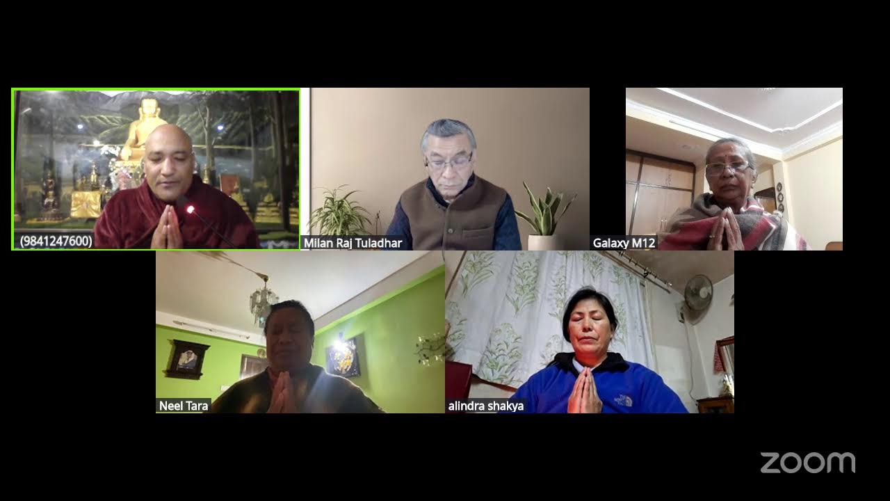 सम्पूर्ण बुध्द वचन त्रिपिटक पाठ हरेक साँझ 4:30 बजे प्रणिधि पूर्ण महाविहार's Personal Meeting Room
