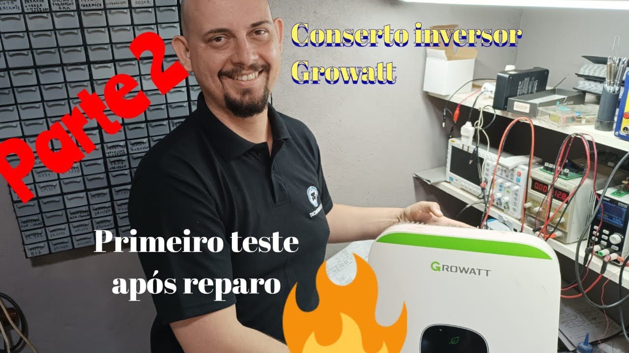 Conserto Inversor de tensão solar Growatt Saj Deye Solis Weg