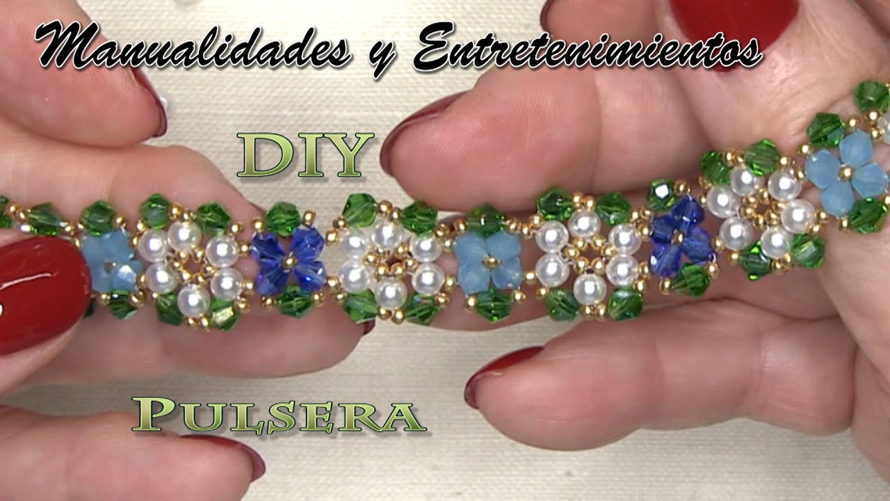 DIY - Pulsera floral- Pulsera primavera