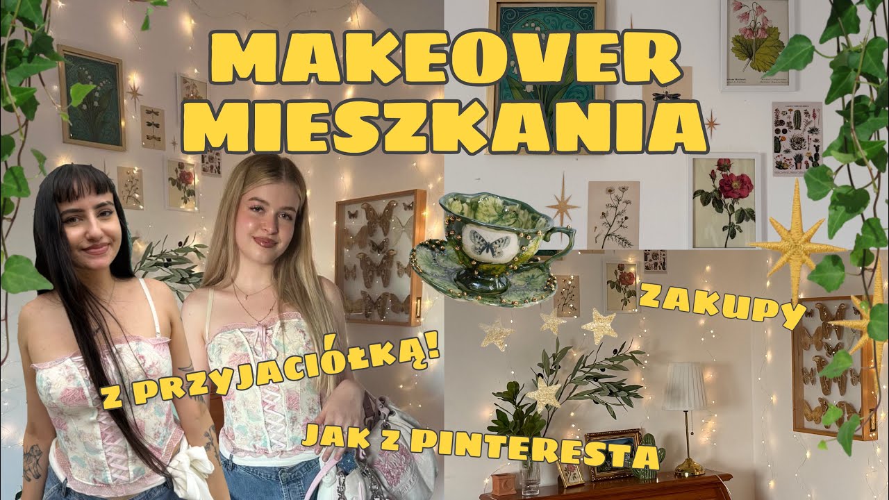 ROBIMY POKÓJ JAK Z PINTERESTA ❤️ Z PRZYJACIÓŁKĄ 🍒dekorowanie, zakupy
