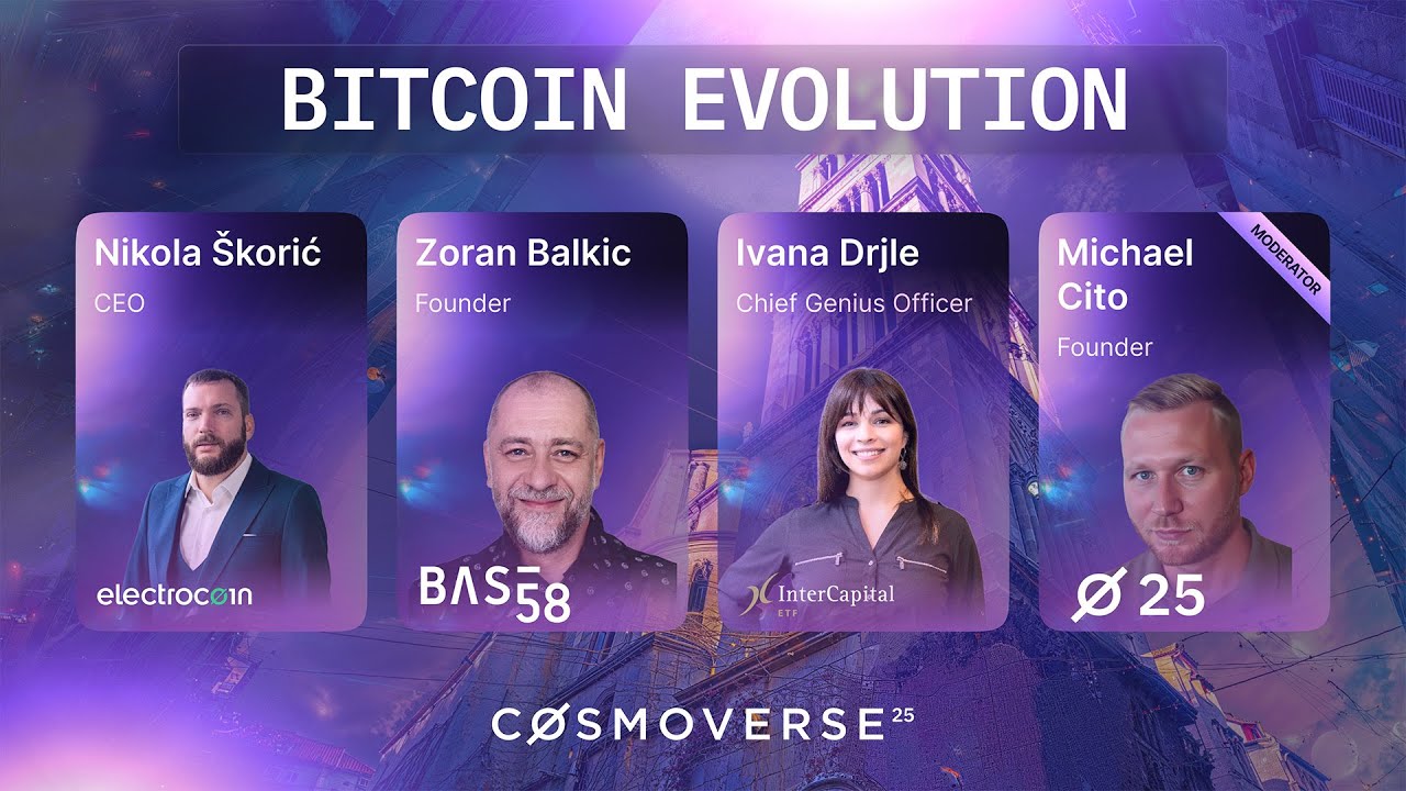 Bitcoin in Motion &ndash; Electrocoin, InterCapital, Base58, Genesis Mining at Cosmoverse 2025