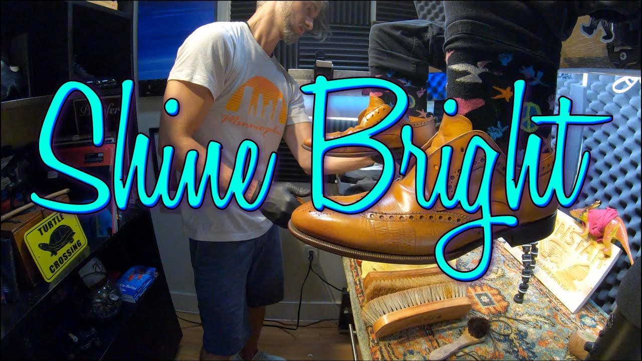 ASMR | Magnanni Wingtips brought back to life | ASMR's Best Shoe Shiner | 靴磨き