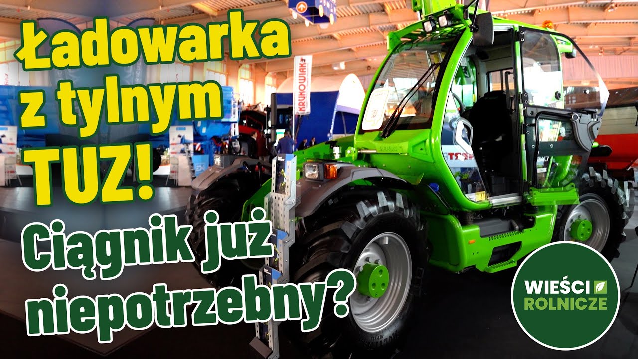 Hybryda ładowarki i ciągnika. Maszyna od Merlo ma tylny TUZ, WOM oraz możliwości rolnictwa 4.0