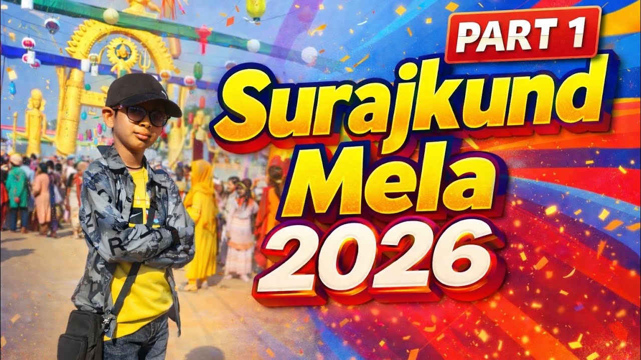Arrey Baap Re 😱 Ye Kya Ho Gaya Surajkund Mela Mein! |Full Tour| Vlog 2026| PART-1
