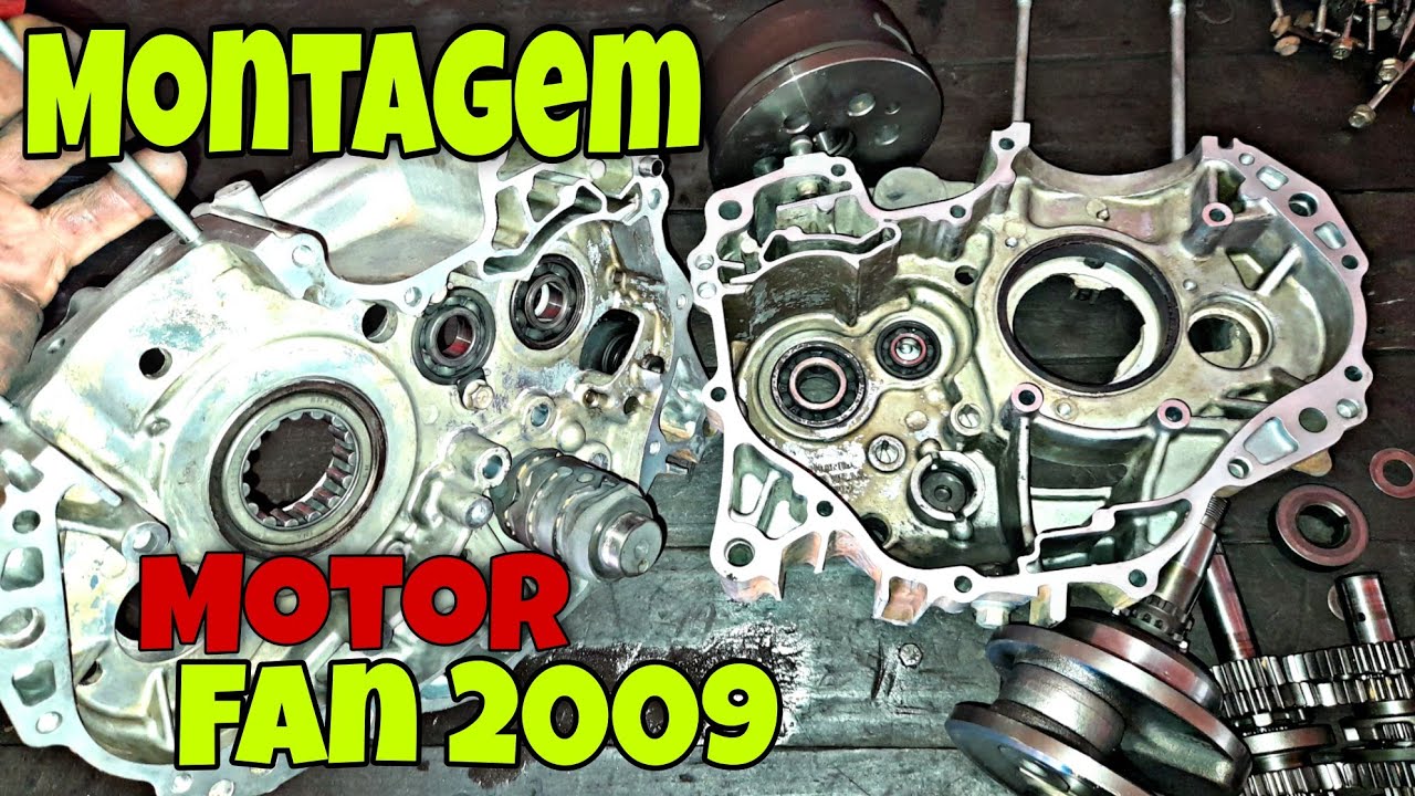 Montagem Completa do Motor da Fan 2009, Passo a passo. Parte De Baixo.