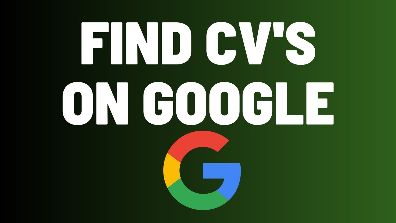 How To Find Candidate CV's For Free On Google | CV Search Using Boolean String Search