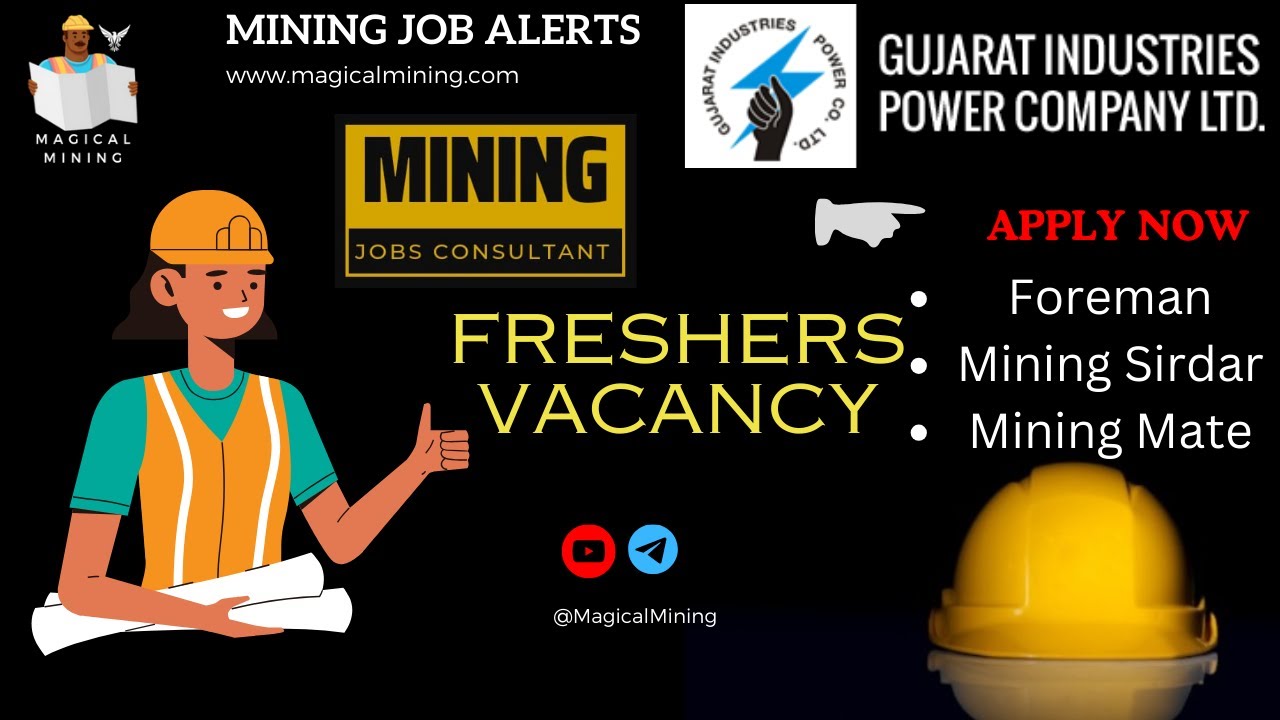 Fresher Mining Vacancy | GIPCL | Magical Mining
