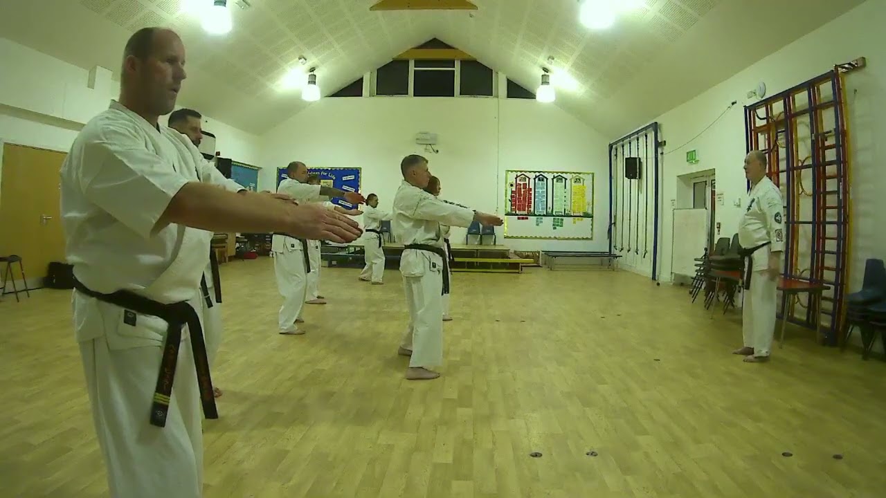 Training at Bury St Edmunds So-Kyokushin Karate Club