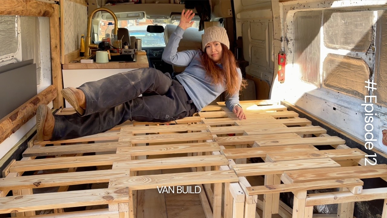 Building A Slide Couch to Bed - Van Build