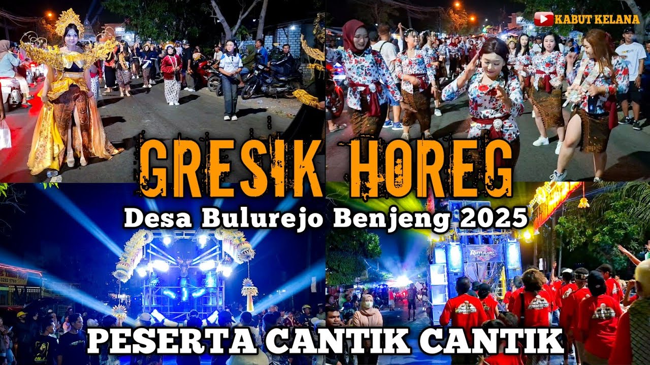 Karnaval Desa Bulurejo Benjeng Gresik. Peserta Cantik Cantik.