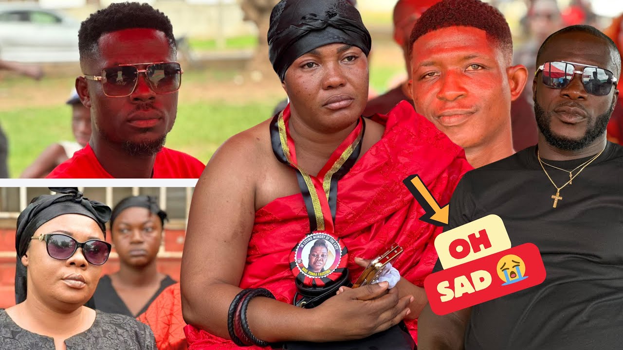 Kumawood Actors Spray Cash On Actress Louisa Adinkra At Her Mother's Funeral