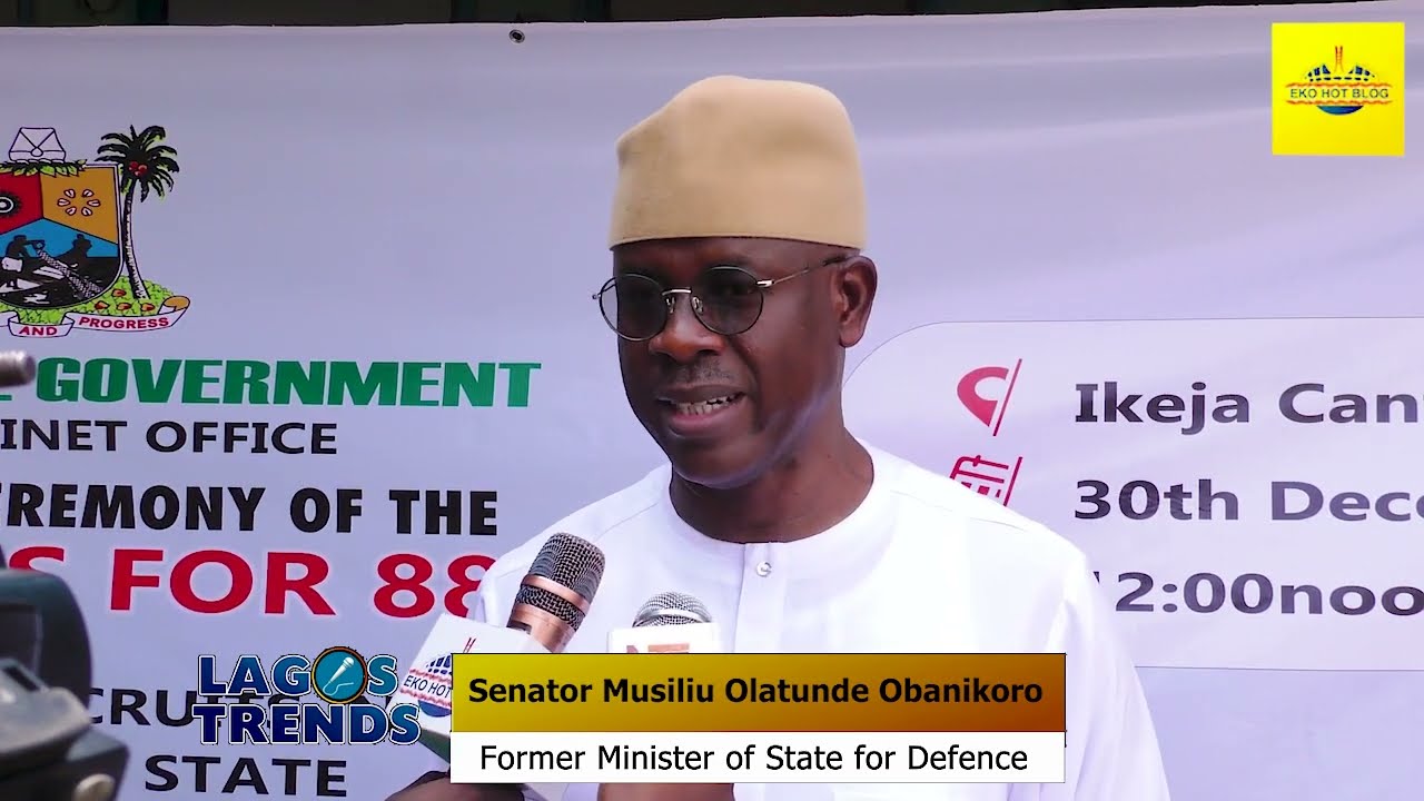 How other states have been exploiting Lagos in military enrollement--Hon. Musiliu Obanikoro