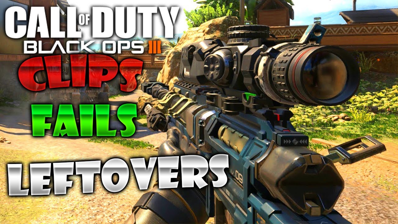 Bo3 Sniper Clips,Fails and leftovers Montage