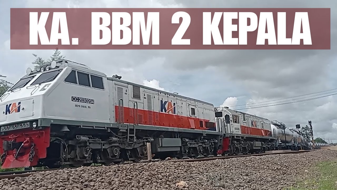 MELIHAT KEBERANGKATAN KA. BBM DOBEL KEPALA.