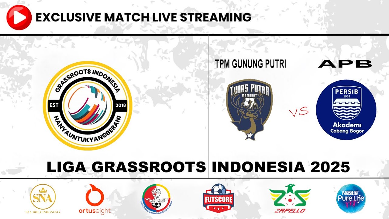 TPM Gunung Putri vs APB Bogor | Liga Grassroots Indonesia 2025 JABODETABEK LIVE Lapangan 1