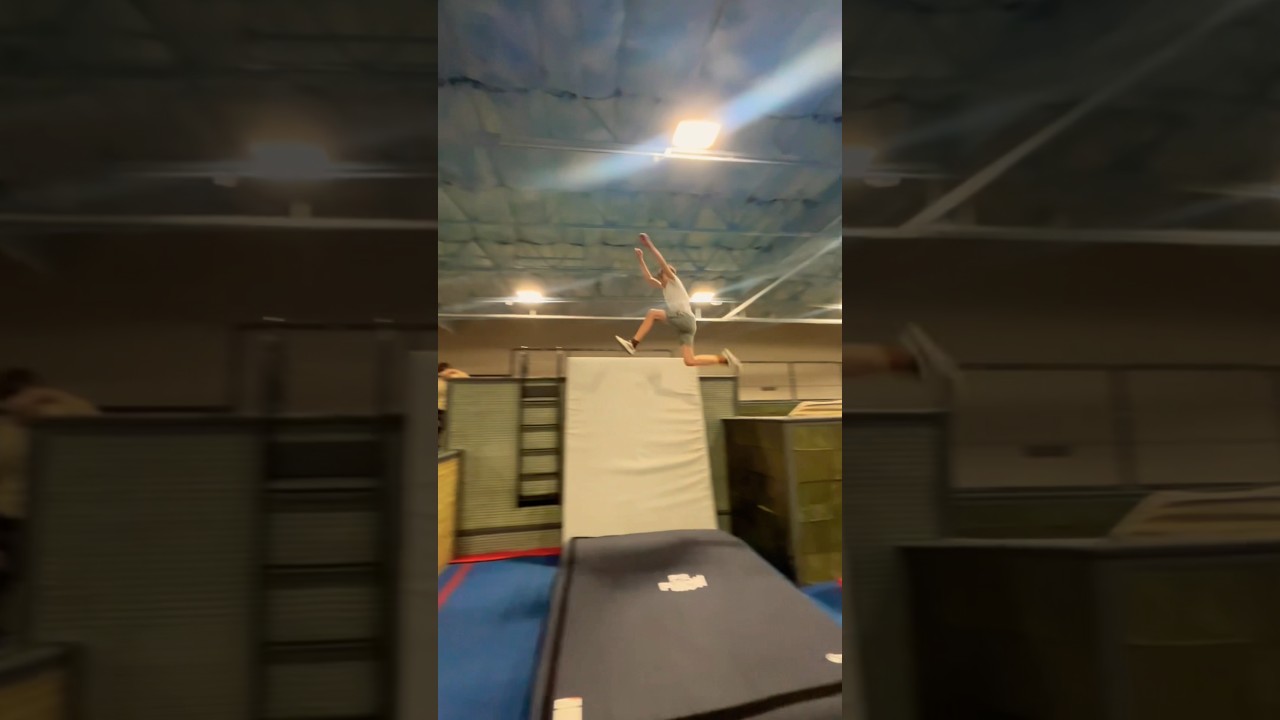 My Biggest Running Gap so Far! #freerunning #parkour #flips #gap #jump