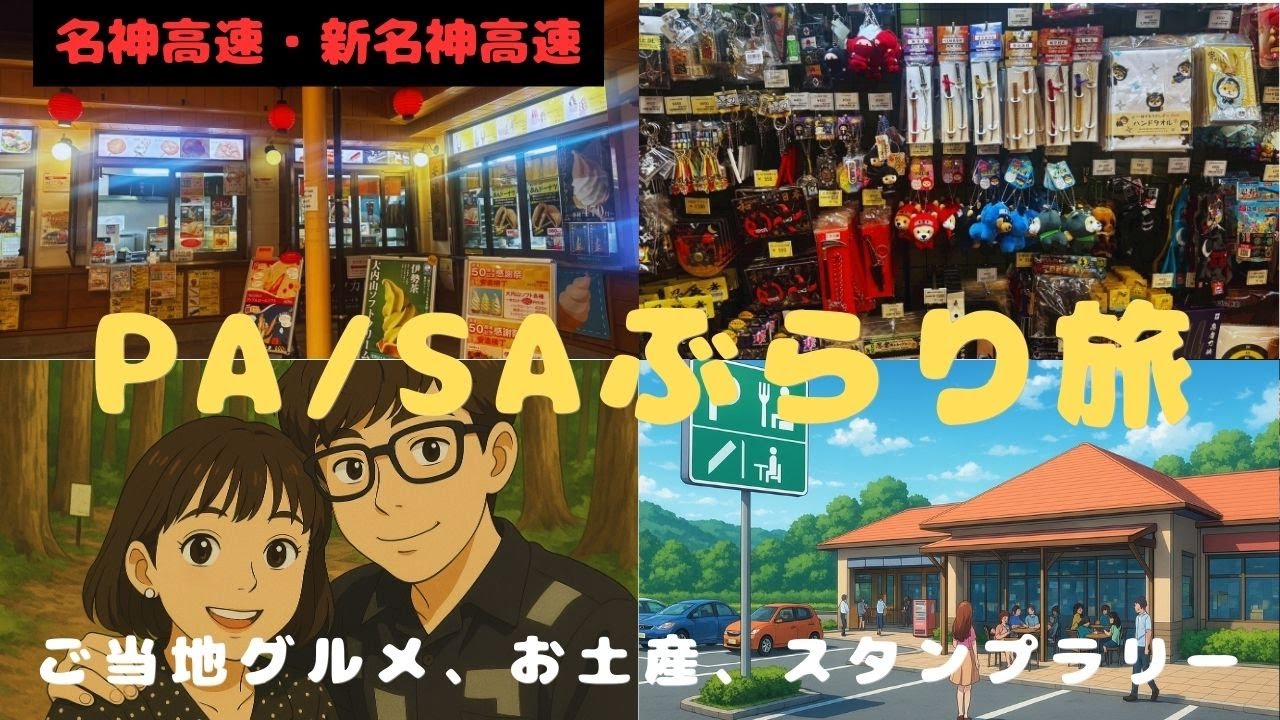名神高速　新名神高速。PA/SAぶらり旅  ご当地グルメ。お土産。各地のスタンプラリーも行ってます。