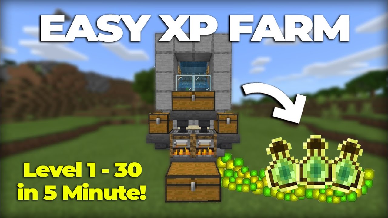 SIMPLE 1.17 XP FARM TUTORIAL in Minecraft Bedrock (MCPE/Xbox/PS4/Nintendo Switch/PC)