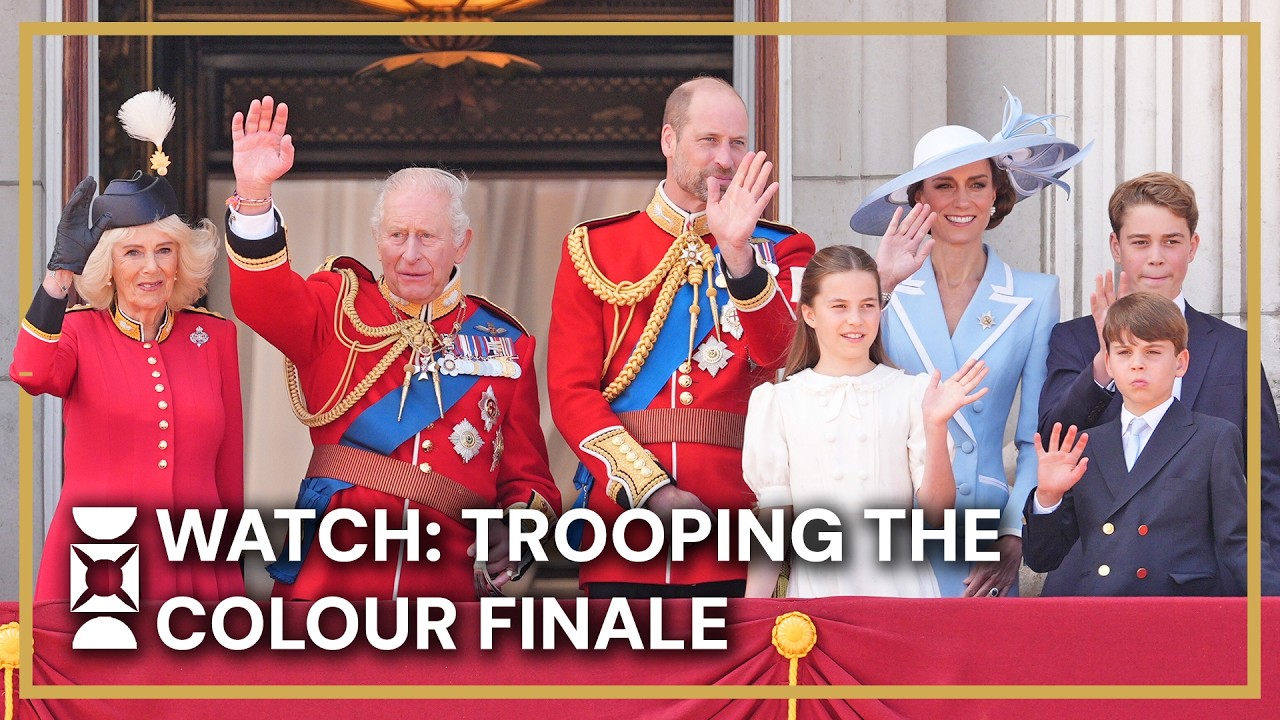 WATCH: Royal Family Bring Trooping the Colour to a Close at Buckingham Palace