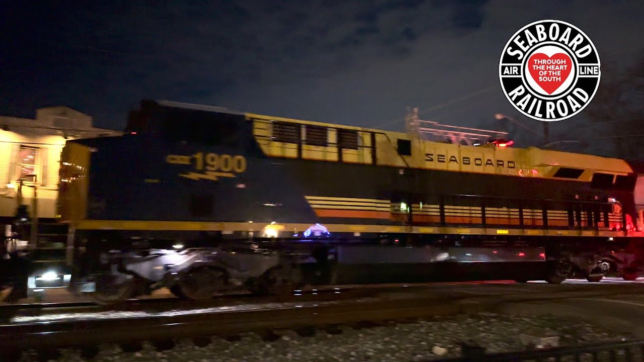 CSX #1900 Seaboard Air Line First Run Through Cincinnati