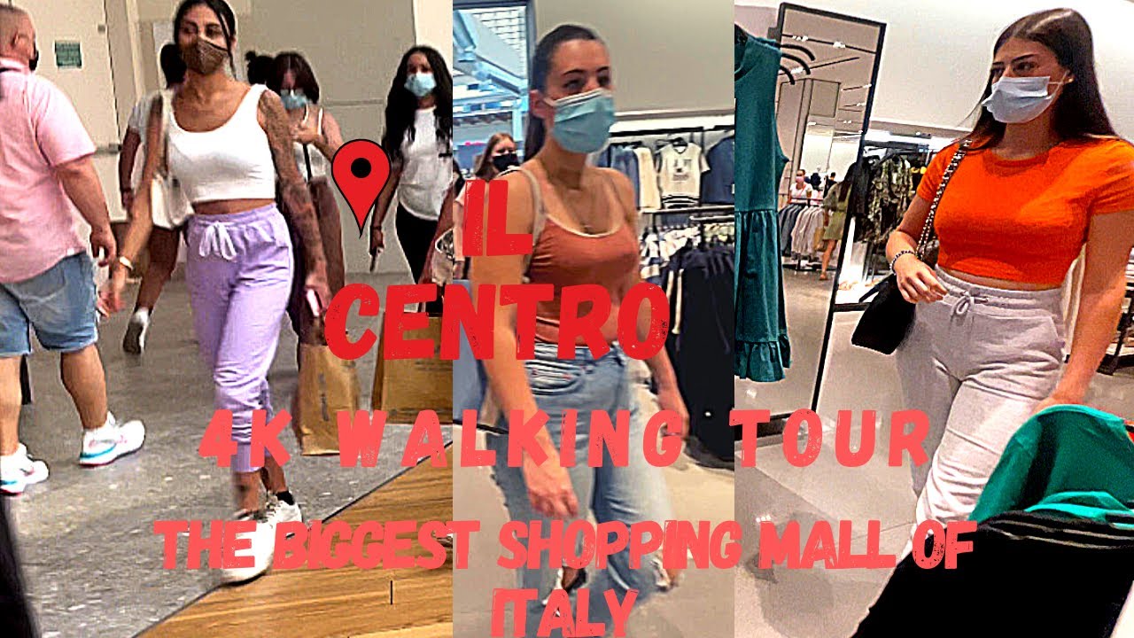 Largest Shopping Center in Italy|Milan|4k Walking Tour|IL Centro|Shopping Mall Walk in 2021