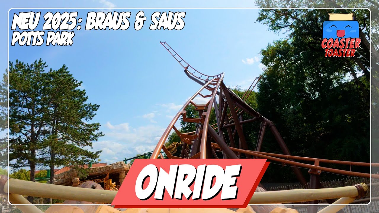 NEU 2025: Braus & Saus Potts Park POV - Tolle Familienachterbahn von ART Engineering