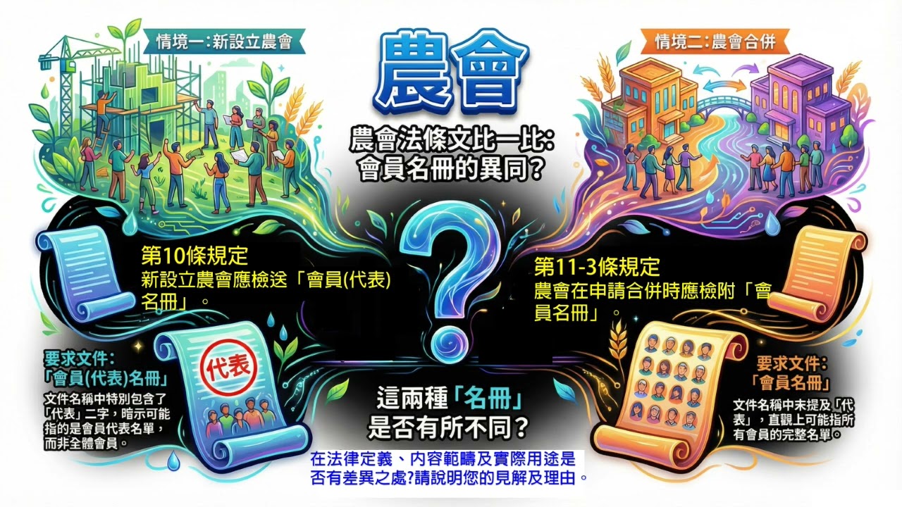 第10條所稱「會員代表名冊」和第11之3條所稱「會員名冊」有何不同?
