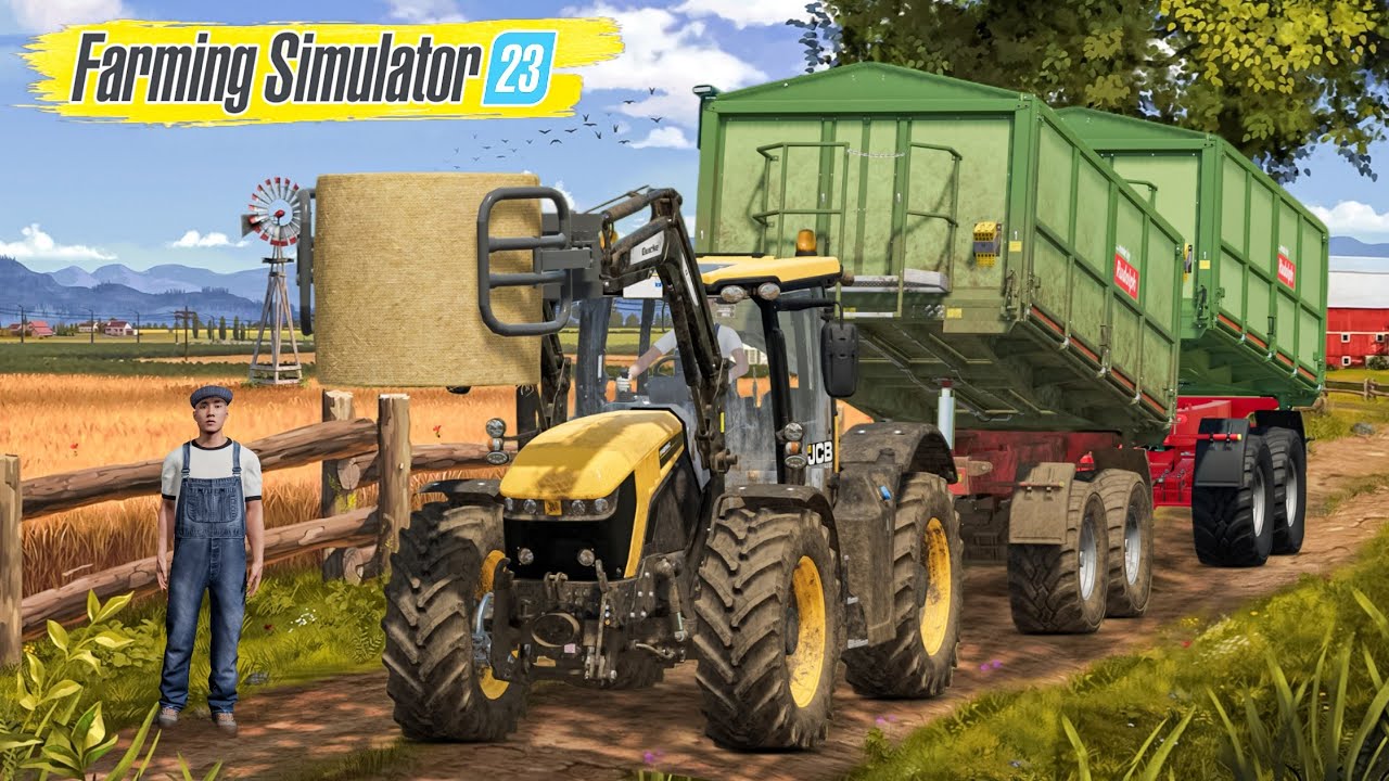 Сбор травы и тюков силоса в FS23 | Farming Simulator 23