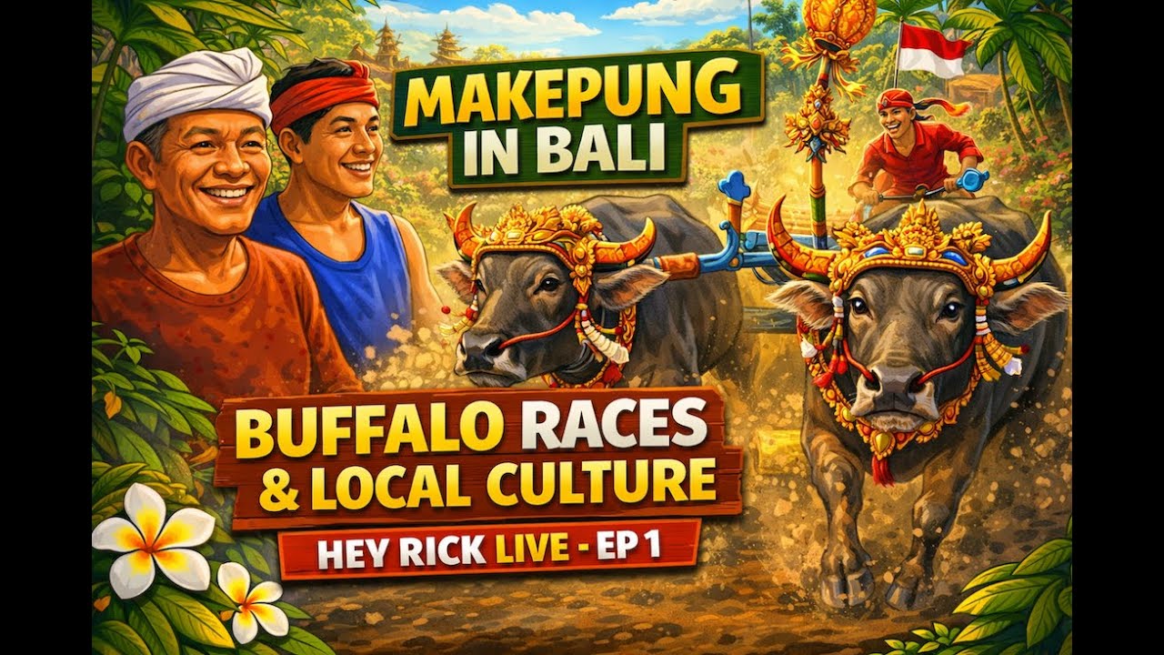 Makepung in Bali 🇮🇩 | Inside Jembrana’s Traditional Buffalo Races & Local Culture