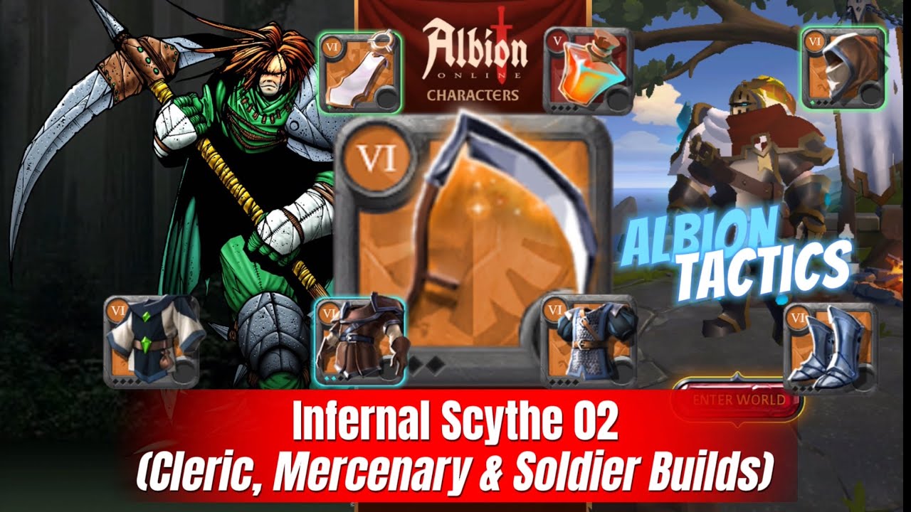 Albion Tactics | Infernal Scythe 02 | Try these Builds & Details in Description | Albion Online