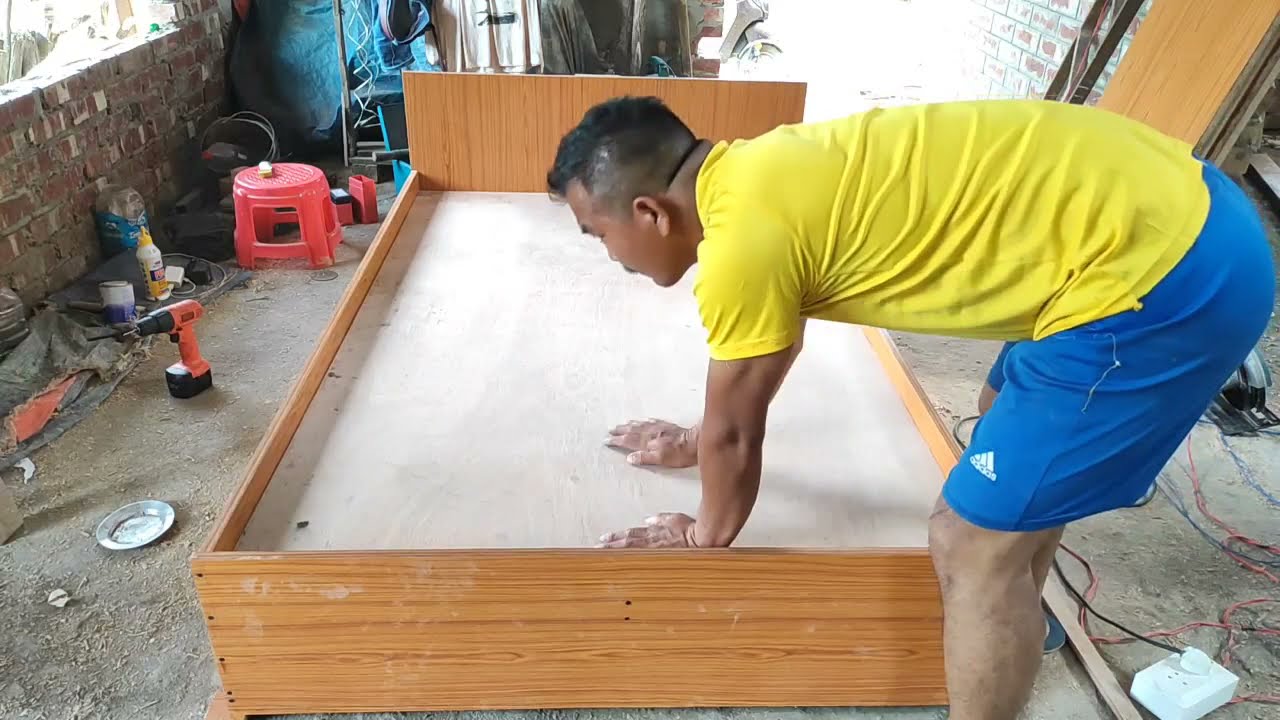 Diy single bed design | Simple 4x6 Single bed design in 12minutes