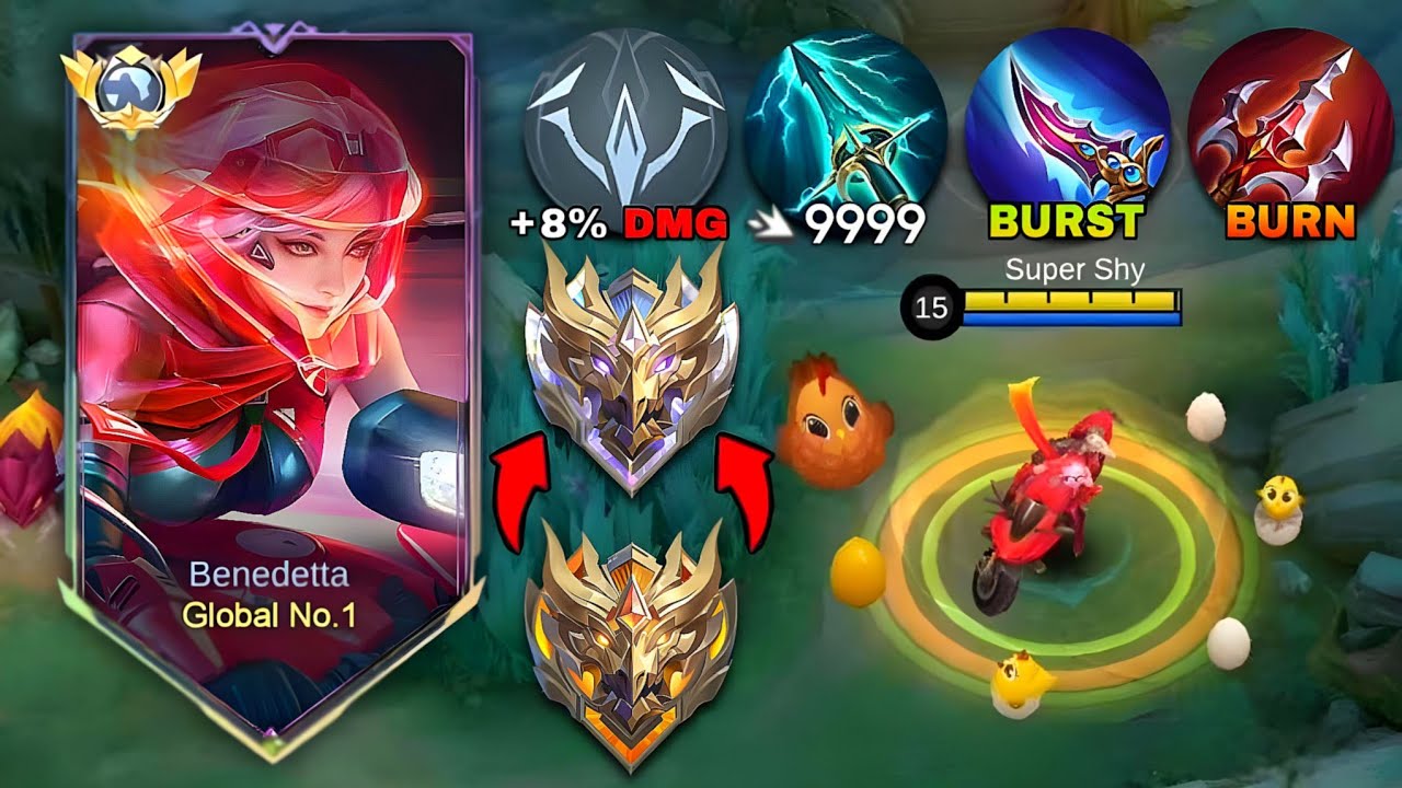 WHEN GLOBAL BENEDETTA ENTER RANKED GAME At MYTHICAL IMMORTAL 💀 EXP LANE GAMEPLAY | MOBILE LEGENDS