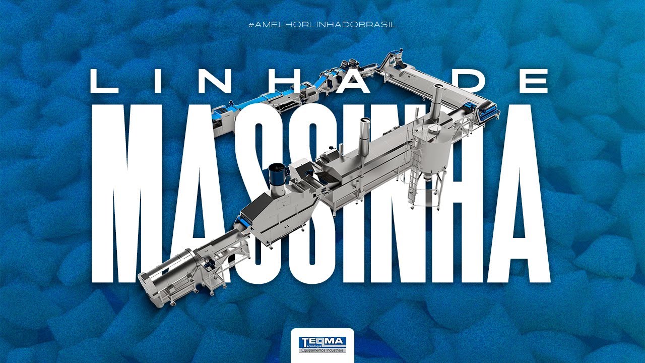 Linha Contínua de Massinha de Salgadinhos de Trigo - 100% BRASILEIRO