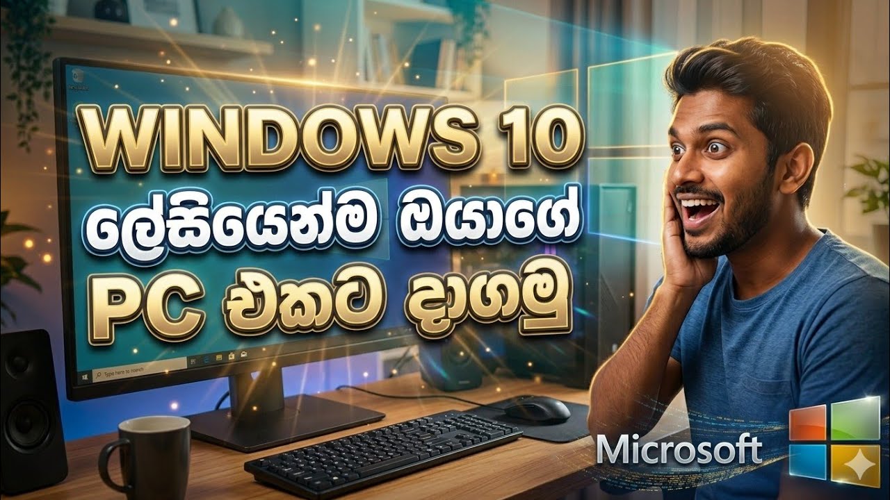WINDOWS 10 2026 ලේසියෙන්ම ඔයගේ PC එකට දාගමු හරිම සරල ලෙස
