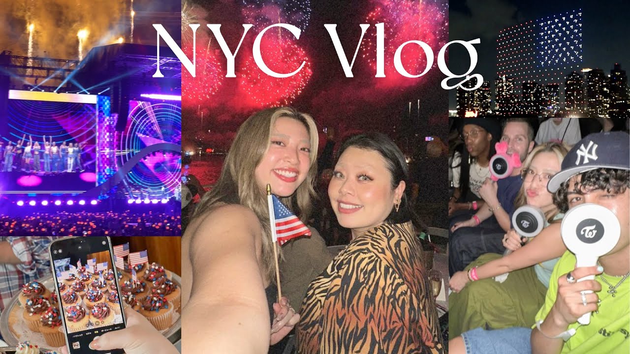 【NYC Vlog】5日間大満喫のNY🇺🇸🗽独立記念日/TWICEのライブ/ショッピング/コーヒー