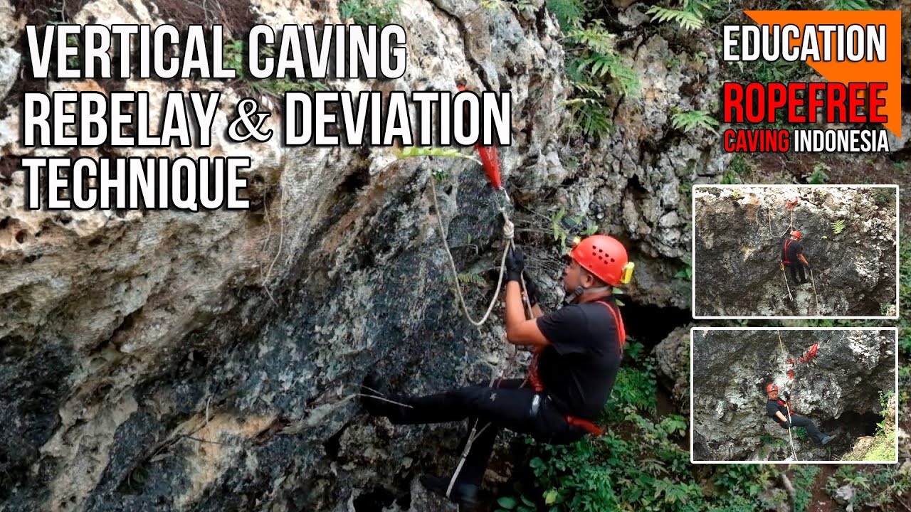 VERTICAL CAVING REBELAY & DEVIATION TECHNIQUE | INTERMEDIATE & DEVIASI | RopeFree Caving Indonesia