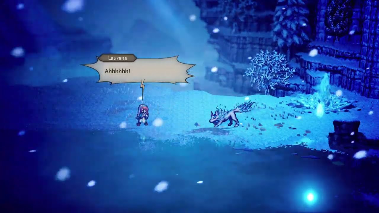 Octopath Traveler 0 - Emerald Direwolf Boss Fight & Laurana Joins the Team