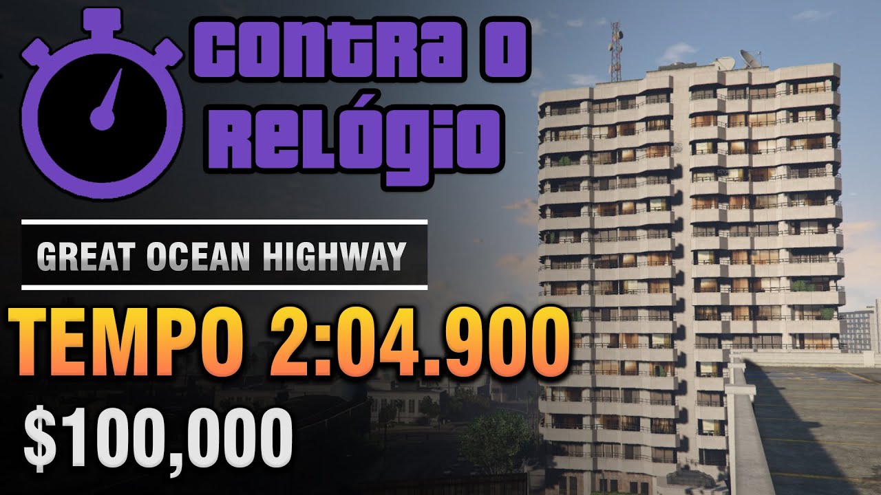Desafio Contra o Rel&oacute;gio Great Ocean Highway 2m04s - $100,000 GTA Online