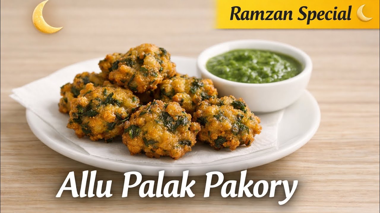 Crispy Aloo Palak Pakora Recipe | Perfect Ramadan & Tea Time Snack#shorts #short #subscribe #cooking