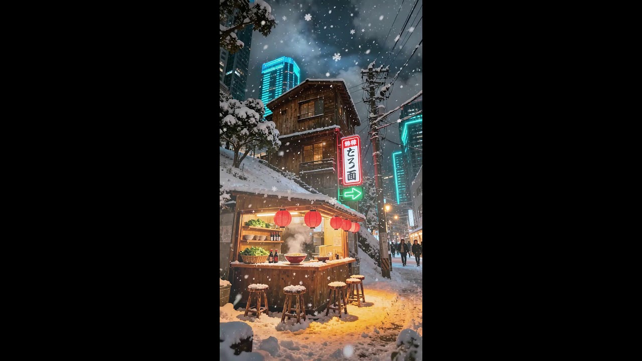 It's 3AM in Tokyo and You Can't Sleep... 🌨️🏮 Lofi Tokyo Night ~ Music to Calm Your Mind